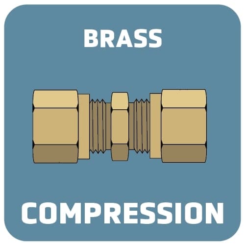 D.O.T. brass compression air fitting