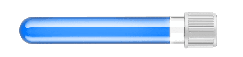Sample of Glacial Blue nonconductive hydraulic oil